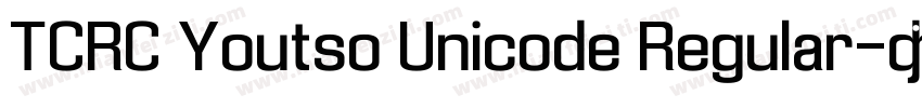 TCRC Youtso Unicode Regular字体转换